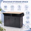 Îlot de cuisine l 55,7 po avec comptoir à abattants et armoire de rangement-877177547