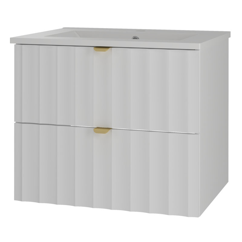 Ahmid Bathroom Storage Furniture Set, Grey