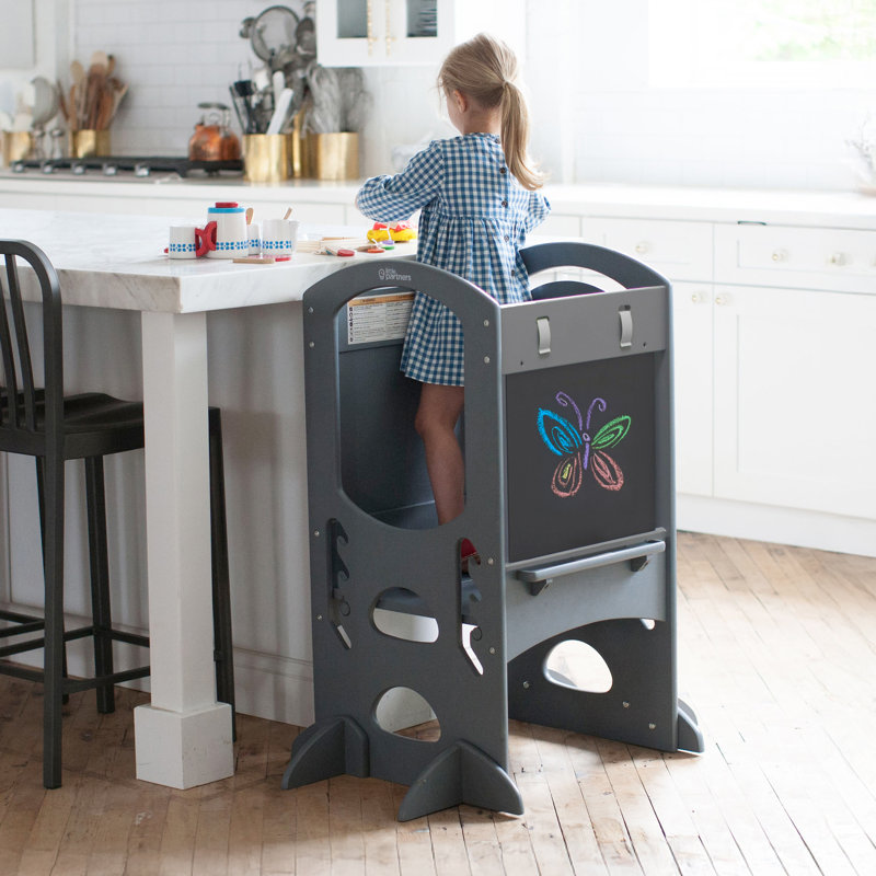 Le tabouret de cuisine de la tour d'apprentissage en édition limitée, Blanc doux