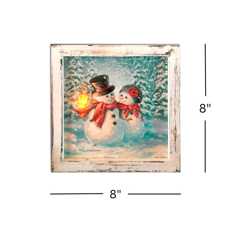 Snow Much in Love Lighted Shadow Box