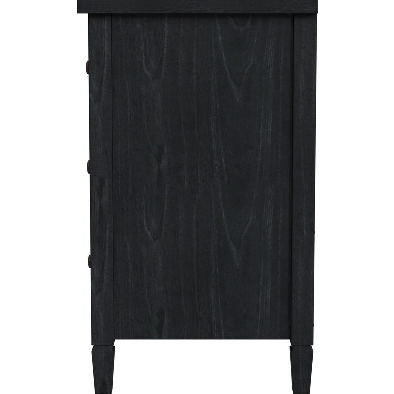 Flagstaff 3-Drawer Dresser, Washed Black