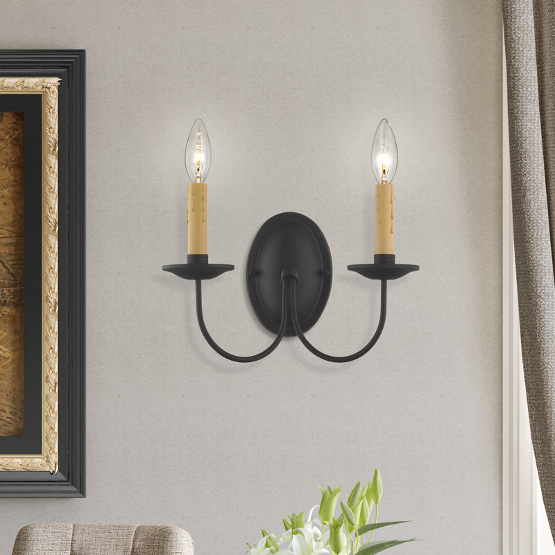Analycia Steel Candle Wall Light