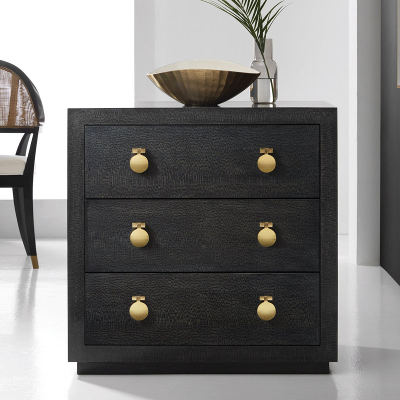 Somerset Bay 3 - Drawer Nightstand, Black