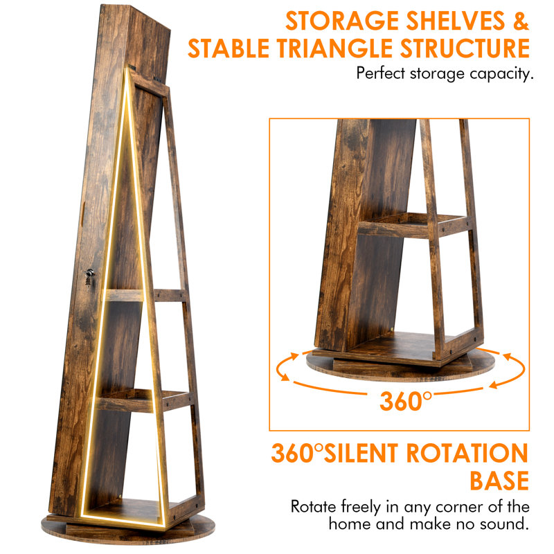 Blackhorse Jewelry Armoire, Rustic Brown