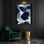 Abstrait aquarelle 11, art mural sur toile bleue-1195904664