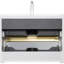 Ensemble de meuble-lavabo flottant mural blanc brillant