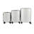 3-Piece ABS Hardshell Luggage Set with Password Locks (20", 24", 28")