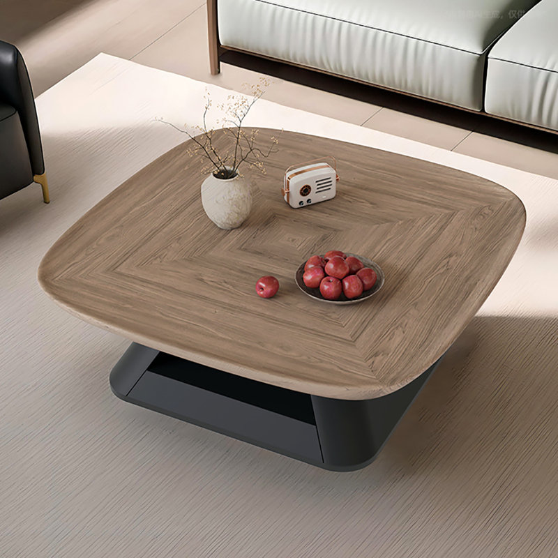 Ancient style minimalist square coffee table
