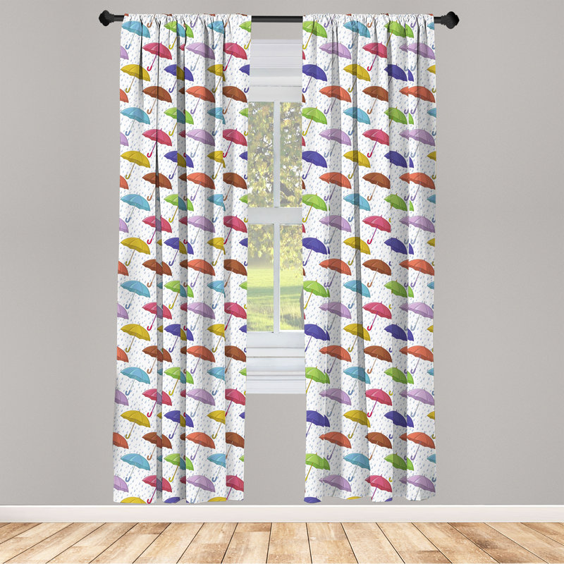 Rideaux 4 panneaux East Urban Home, L 56 po x L 63 po