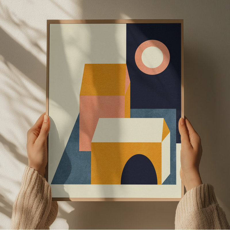 Rainbow Plus Shapes, 60.96 cm H x 91.44 cm W