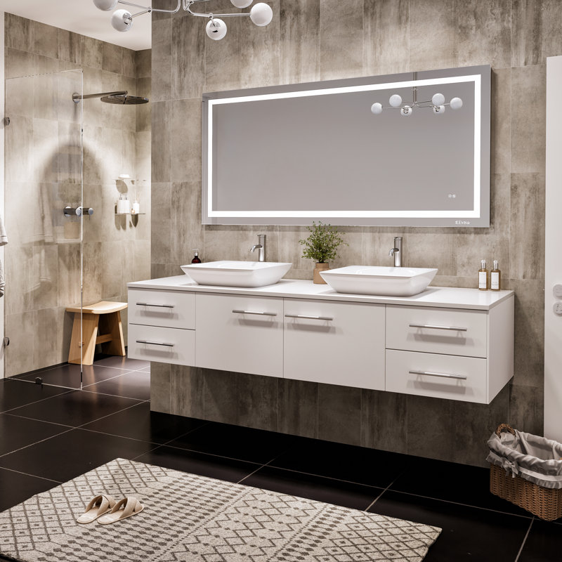 Rectangle Metal Wall Mirror, 28" x 60"