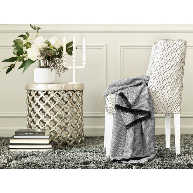 Derby Yes Knitted Throw Blanket, Gray