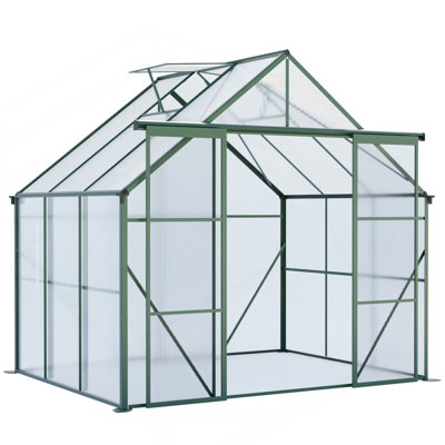 Spacious Walk-In Greenhouse With Double Doors And Adjustable Roof For Year-Round Gardening