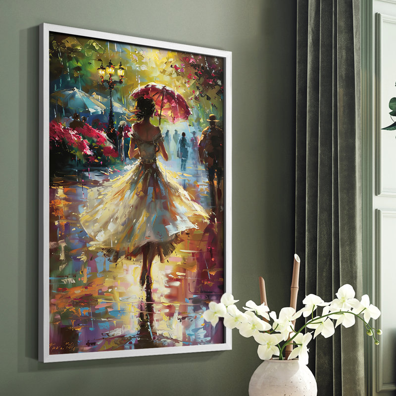 WOMEN-CCXLV - Reproduction d'art encadrée de qualité supérieure - prête à être accrochée, Blanc, H 10 po x l 8 po