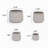 Handmade Ceramic Planter Set of 4, 6/9/11/14 Inch Diameter, Neutral Textured Finish for Succulents, Cacti & Orchids, Indoor/Outdoor Use on Windowsills & Bookshelves, Breathable Clay-1539897516