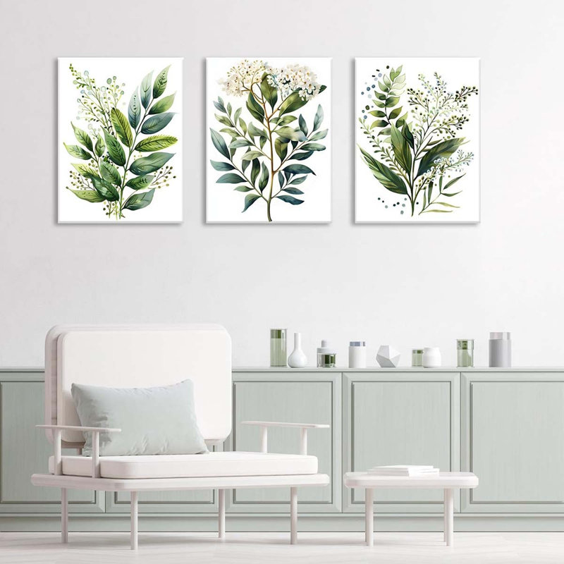 3 Piece Wrapped Canvas Print, 60 cm H x 40 cm W