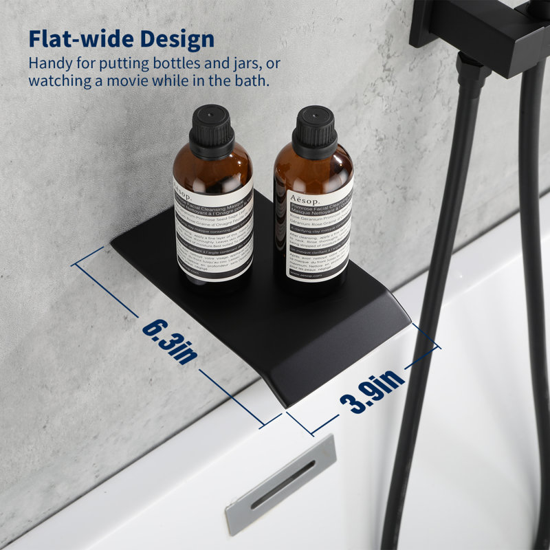Robinets et systèmes de douche modernes noirs mattes, fixation murale en métal avec douche à main