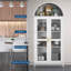 Égouttoir à vaisselle 16,65 x 15,75 po pour armoire de cuisine, organisateur de bol coulissant en acier inoxydable avec plateau, sans perceuse, argent