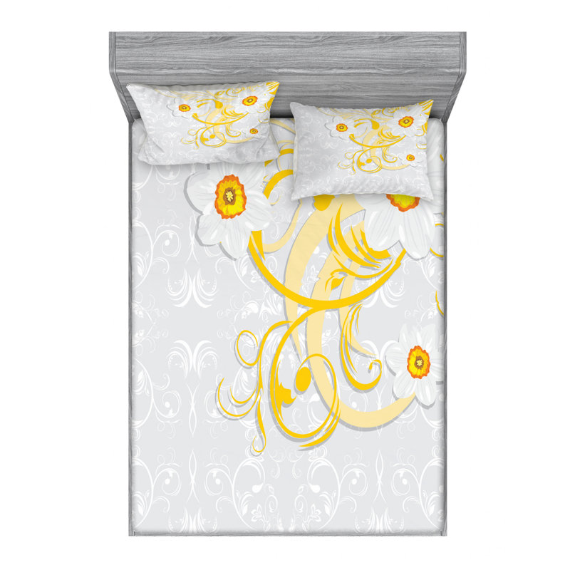 Microfiber Sheet Set, Queen Sheet Set with Fitted Sheet