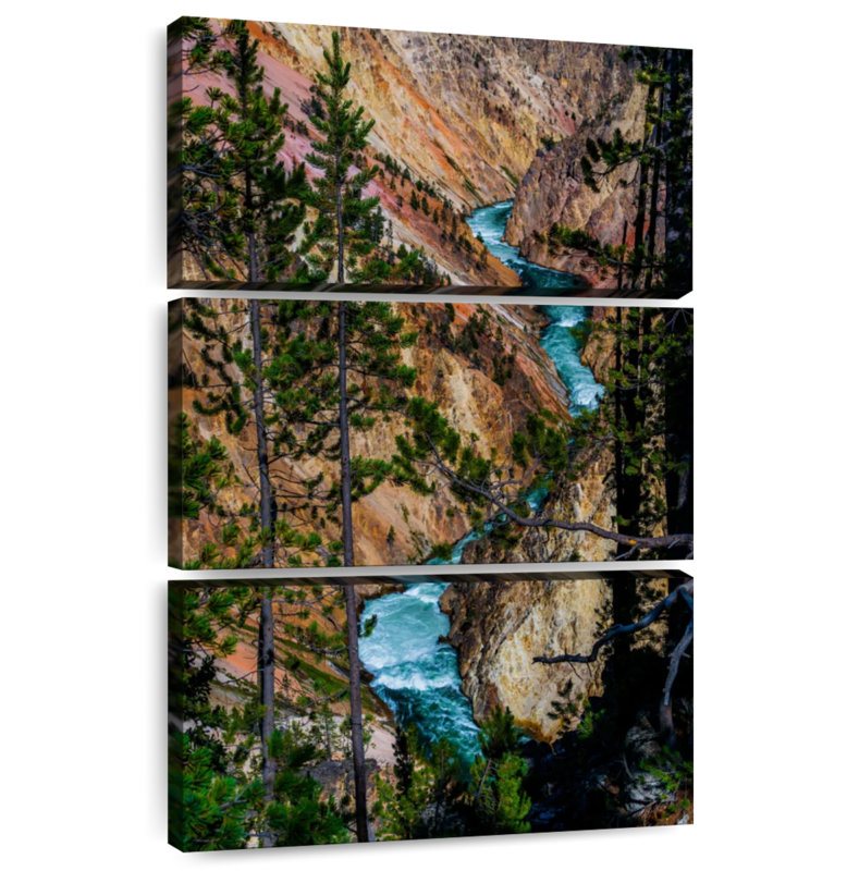 Alvord Yellowstone River Rapids, 32" H x 20" W