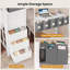 Lit superposé avec bureau, lit superposé double au-dessus de double avec 5 tiroirs de rangement et station de charge, blanc-1362854367