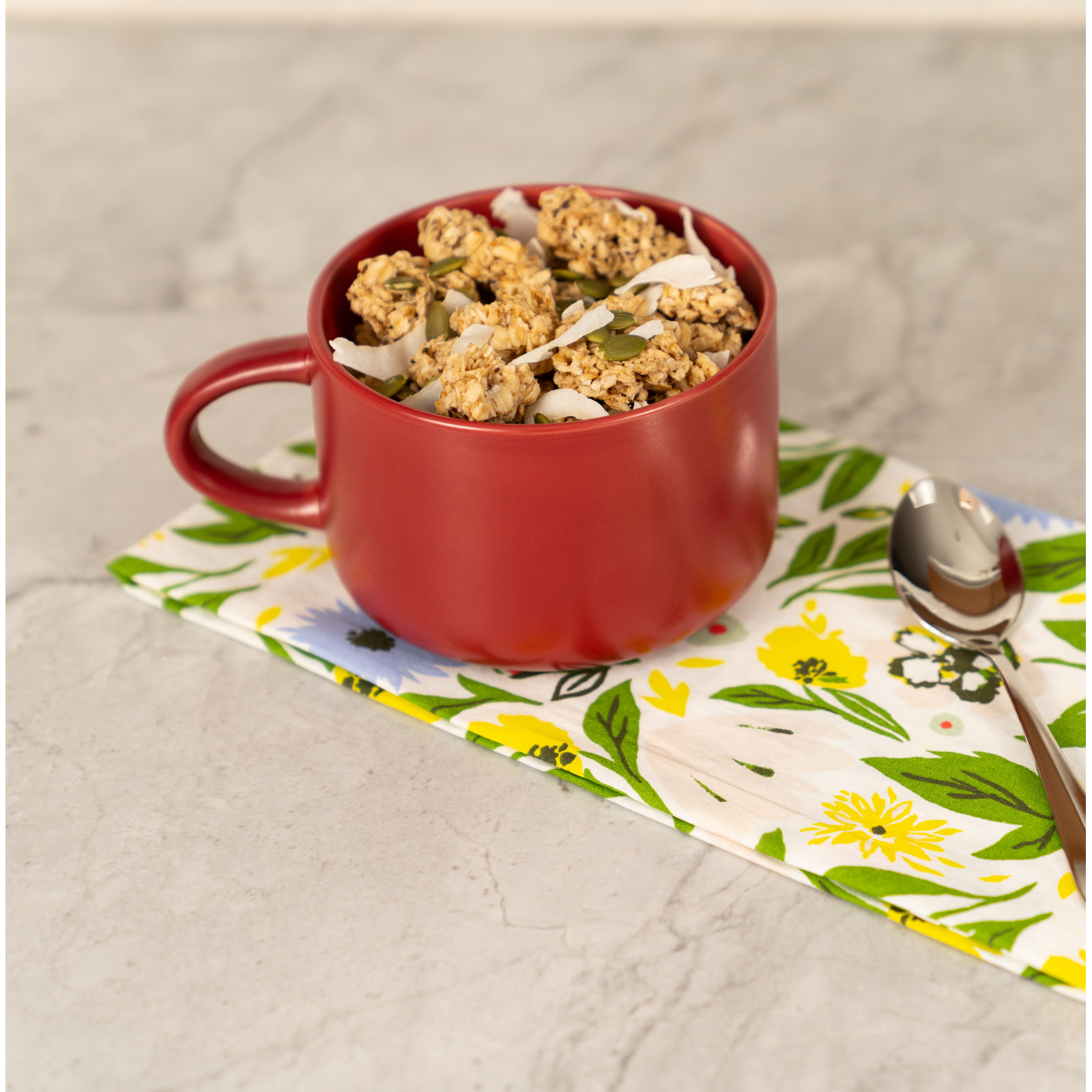 Wazee Matte Mug, Red