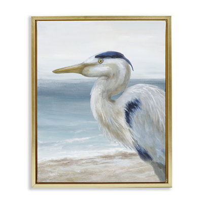 Left Gazing Heron Floating Frame, design by Nan