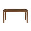 Ensemble de 7 dînettes transitionnelles, finition cerisier, 1 table de salle à manger et 6 chaises d'appoint revêtues de tissu d'ameublement texturé beige