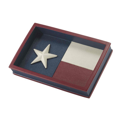 Texas Flag Bath Avanti Linens Soap Dish