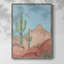 Sunny Saguaro II, reproduction encadrée - bois massif-436534481