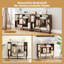 Open Bookshelf Modern Geometric Bookcase-205413305