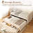 Twin Wooden Daybed With Trundle, 2 Storage Drawers & Upholstered Button-Tufted Backrest, No Box Spring Needed-1420399904