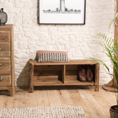 Cascio Wood Storage Bench