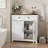 Farmhouse Storage Cabinet With Drawer And Adjustable Shelf Kitchen Cabinet With Countertop, Modern Coffee Bar Console Cabinet For Kitchen, Dining Room, Bathroom, Entryway