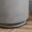 Round Side Table, Lightweight Accent Table With Concrete Finish, Nightstand With 4 Adjustable Feet For Indoor, Outdoor, Light Grey