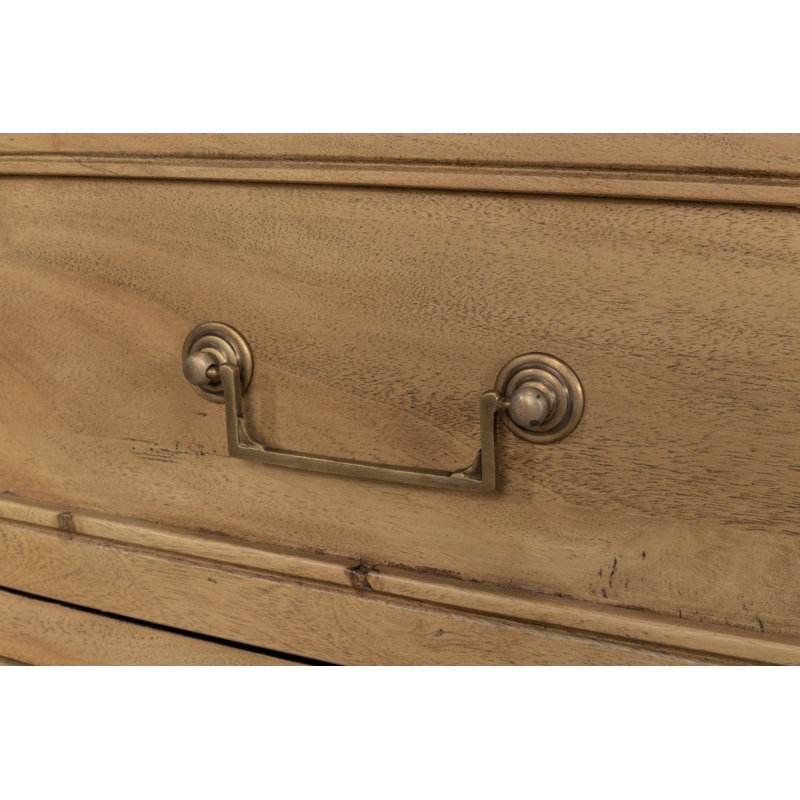 Chamberlain Solid Wood Storage Cabinet, Driftwood