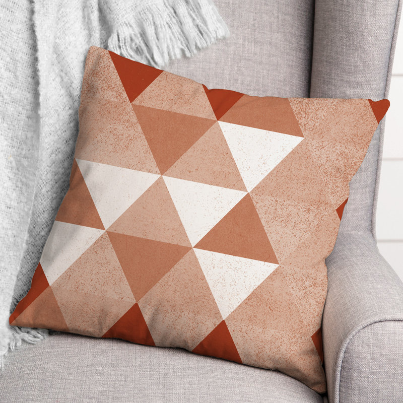  Coussin décoratif intérieur / extérieur, Orange / Rouge