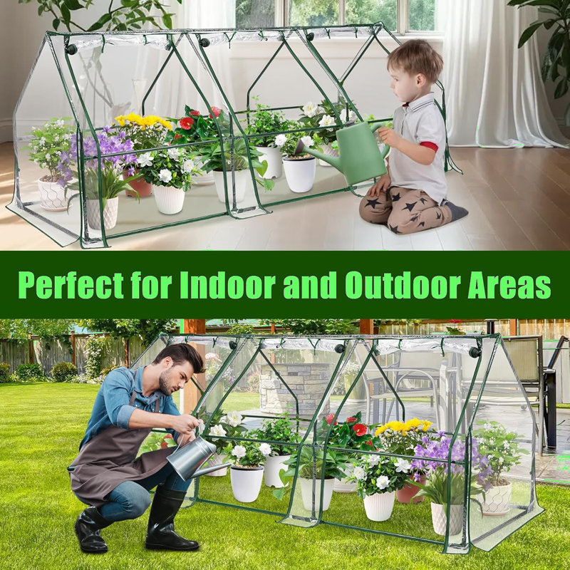 Portable Mini Greenhouse, 36"H x 96"W x 36"D
