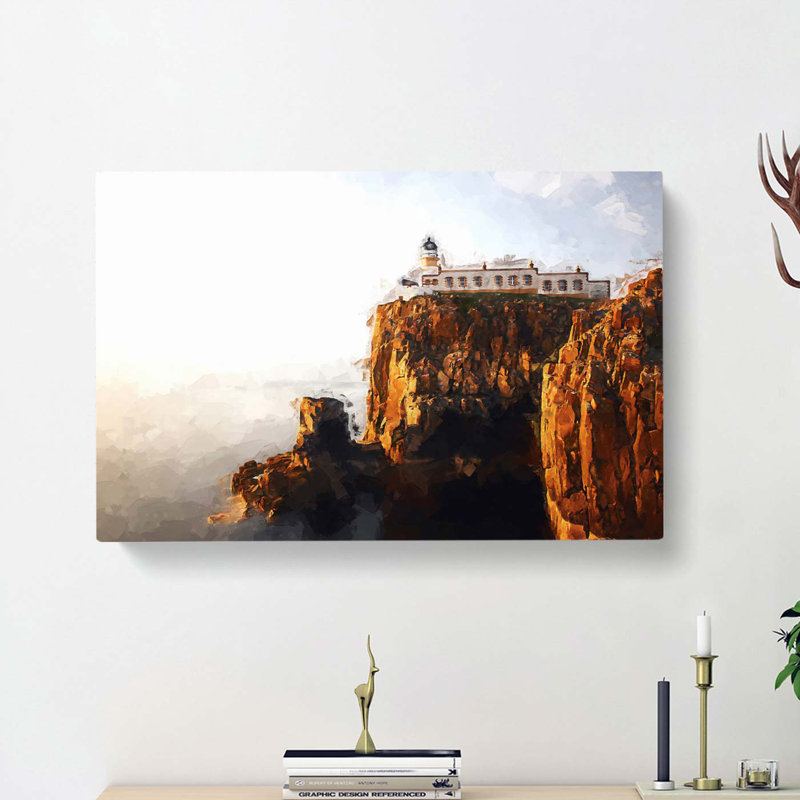 Lighthouse In The Isle Of Skye Scotland - Wrapped Canvas, 35cm H x 50cm W x 3cm D