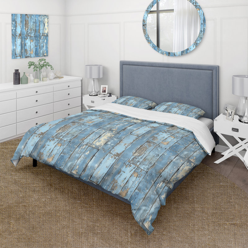 Ensemble de housse de couette Farmhouse, Housse de couette pour grand lit + 2 taies décora