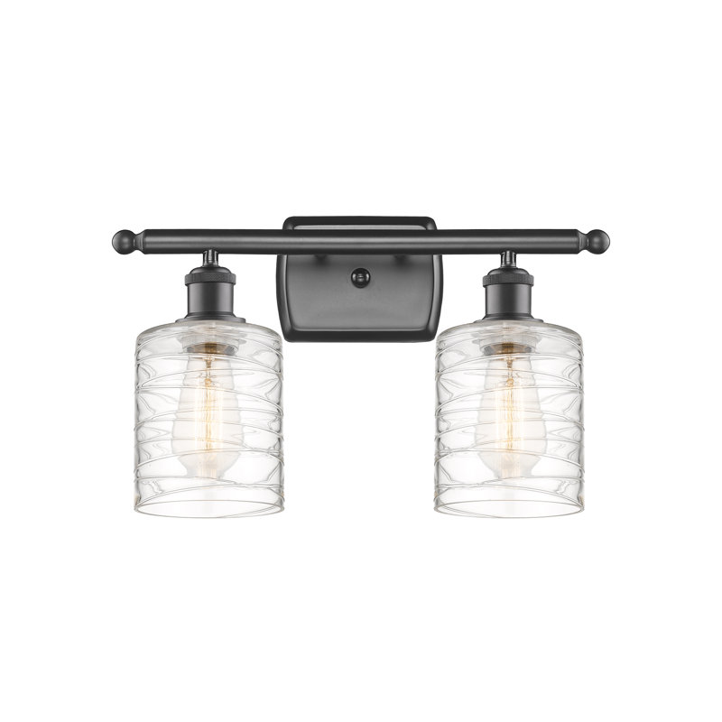 Éclairage pour salle de bain à intensité variable 2 lumières Leilani, Ampoule DEL 6 watts Vinage, Bronze huilé