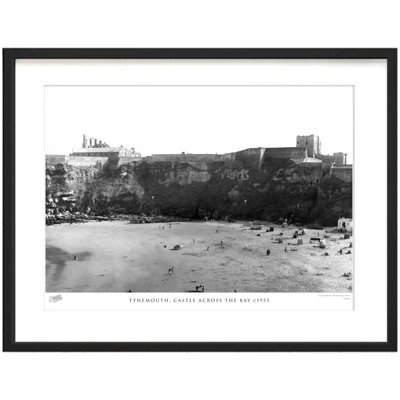 Tynemouth, Castle Across The Bay C1955 by Francis Frith - Single Picture Frame Print