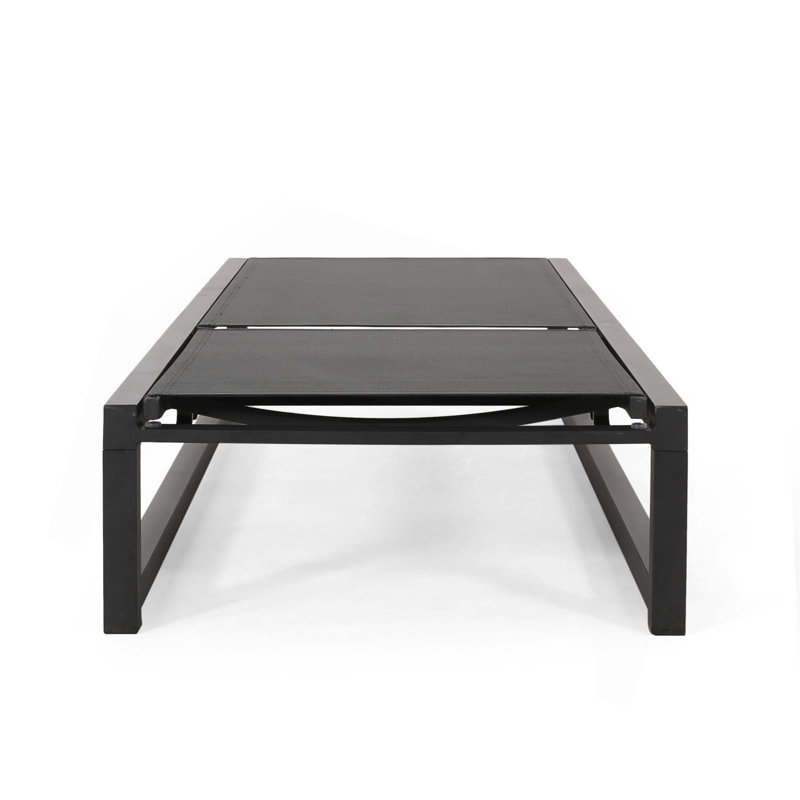Méridienne inclinable Alliyiah, 2, Noir
