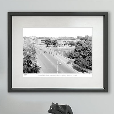 Bedford, The River Ouse And Town Bridge C1960 - Single Picture Frame Print