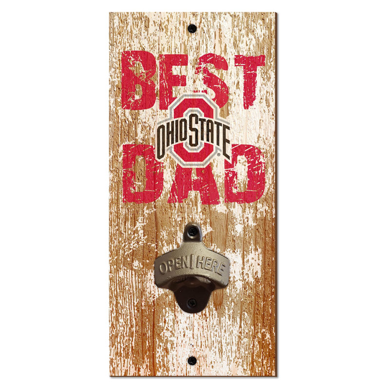 Gold Brass Stainless Steel Bottle Opener, Ohio State