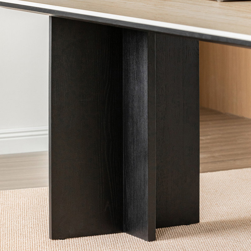Bureau d'écriture Simple Design Rock Slab, H 29,52 po x l 62,99 po x P 31,49 po
