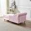Chaise longue moderne avec revêtement en velours et canapé de rangement-837419497
