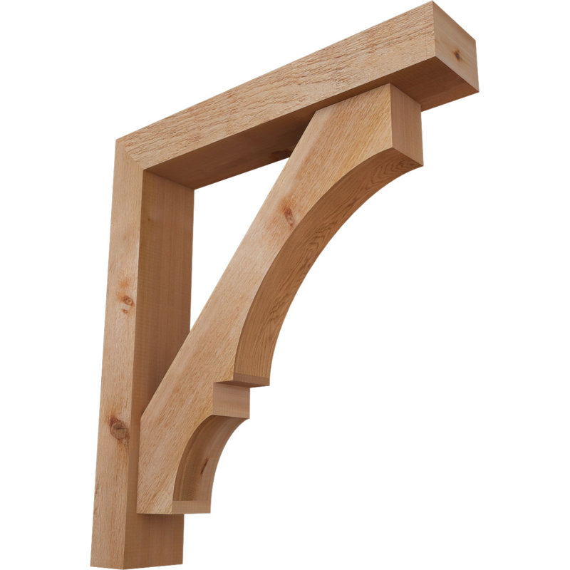 Support de bloc Balboa avec entretoise décalée, 36 x 32, Cèdre rouge occidental de l 6 po (scié brut)