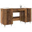 Desk With Shelf 140 X 50 X 75 Cm Engineered Wood-456705245