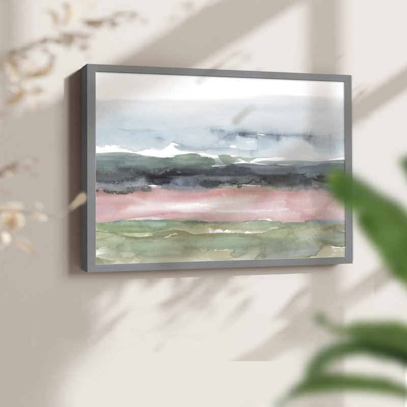 Blush Salt Bed II - impression encadrée - réaménageable, H 8 po x l 10 po, Gris